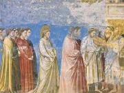 GIOTTO di Bondone The Marriage Procession of the Virgin (mk08) Spain oil painting artist
